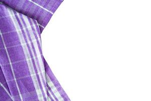 purple napkin for banner copy space photo