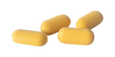drug capsules isolated on white photo