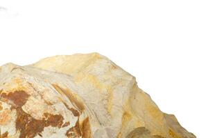 natural stone on white background photo