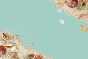Summer banner copy space photo
