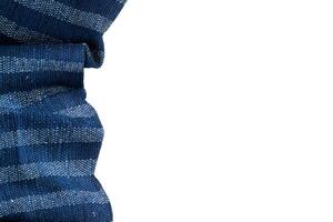 blue table napkin background copy space photo