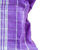 checkered napkin for copy space photo