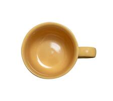 ceramic glass mugs flat lay isolated photo