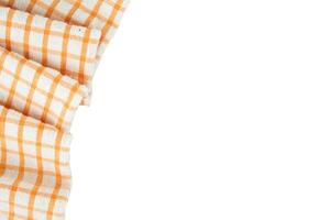 orange cloth folded for copy space photo