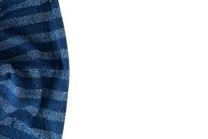 blue cloth fabric texture copy space photo