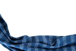blue napkin border isolated background photo
