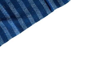 blue striped fabric napkin for border banner photo