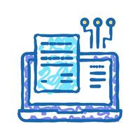 job working steps and tasks icon doodle illustration vector