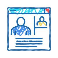 internet communication color icon flat illustration vector