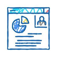 presentation color icon flat illustration vector