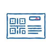 bar code on transport ticket color icon isolated illustration vector