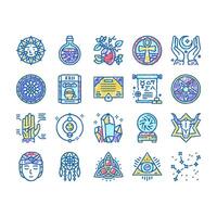 Astrological Objects set Icons hand drawn vector