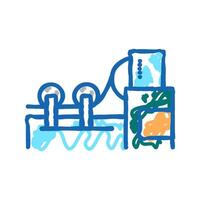 paper rolling system icon doodle illustration vector