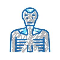 robot machine icon doodle illustration vector
