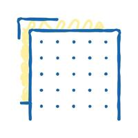 building material layer icon doodle illustration vector