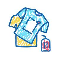handmade clothes color icon isolated illustration vector
