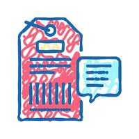 qr code on label color icon isolated illustration vector