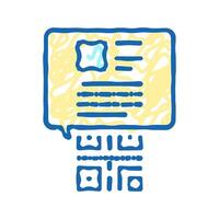 qr code for find product color icon isolated illustration vector