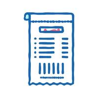 qr code on receipt color icon isolated illustration vector
