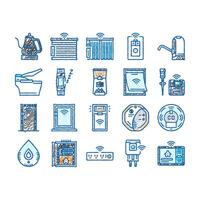 home smart technology control icons hand drawn vector
