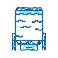 oxygen delignification system icon doodle illustration vector