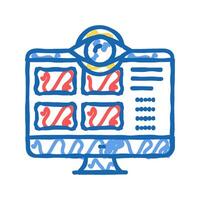 security computer application color icon isolated illustration vector