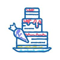delicacy making color icon isolated illustration vector