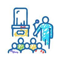 jewelry thing presentation introduction icon doodle illustration vector