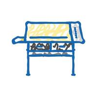drafting table architectural drafter icon doodle illustration vector