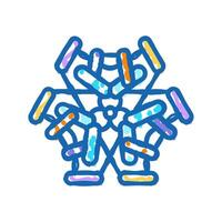 laboratory molecular structure icon doodle illustration vector