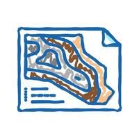 engineering and design quarry mining icon doodle illustration vector