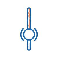 ui scroll sign icon doodle illustration vector
