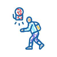 recess time primary school icon doodle illustration vector