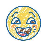 message emoji icon doodle illustration vector