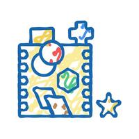 shape sorting icon doodle illustration vector