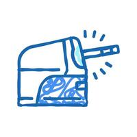 pencil sharpener automatically icon doodle illustration vector