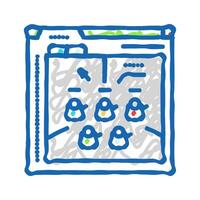 prototyping game development icon doodle illustration vector