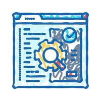 software testing icon doodle illustration vector