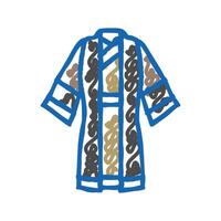 taoist robe taoism icon doodle illustration vector