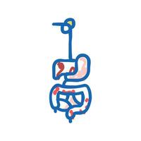 digestive system icon doodle illustration vector