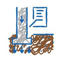 load on column icon doodle illustration vector