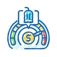 perception value consumer behavior icon doodle illustration vector