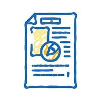 editing content technical writer icon doodle illustration vector