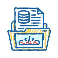 software prototyping icon doodle illustration vector