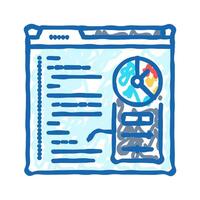 performance optimization software icon doodle illustration vector