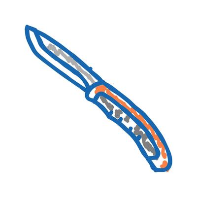 knife tool repair icon doodle illustration