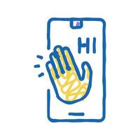 event introduction icon doodle illustration vector