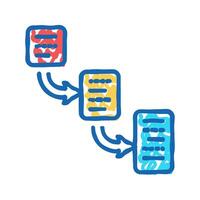hierarchy ux ui design icon doodle illustration vector