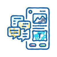 crazy 8s ux ui design icon doodle illustration vector
