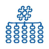 hashing algorithm icon doodle illustration vector